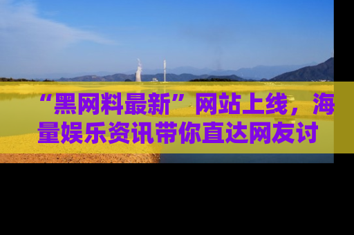“黑网料最新”网站上线,海量娱乐资讯带你直达网友讨论的中心!