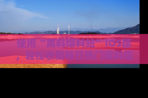 使用“黑料爆料站”iOS版，轻松收藏每日热门爆料信息！