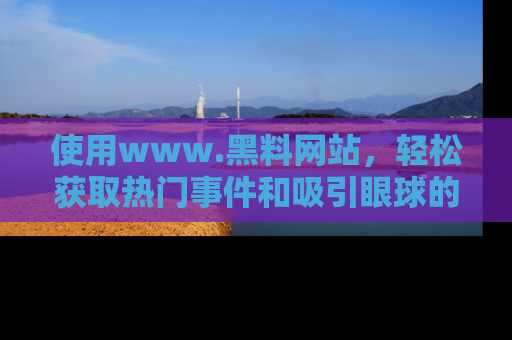 使用www.黑料网站，轻松获取热门事件和吸引眼球的黑料