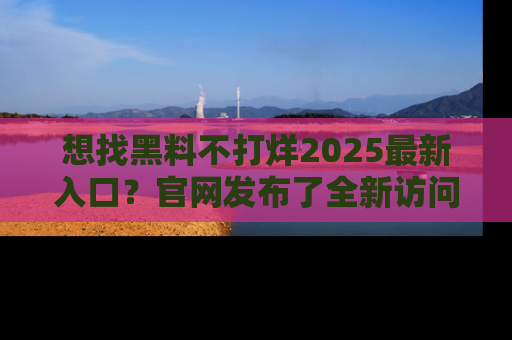 想找黑料不打烊2025最新入口?官网发布了全新访问指南!