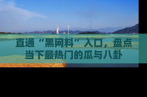 直通“黑网料”入口,盘点当下最热门的瓜与八卦