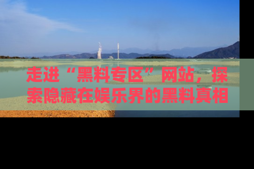走进“黑料专区”网站,探索隐藏在娱乐界的黑料真相